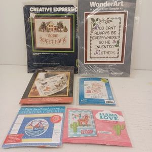 Lot of needle work kits new